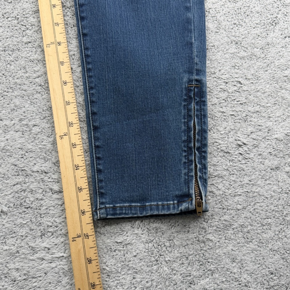 Uniqlo Jeans Women 30x26.5 Blue Skinny Stretch Mid Rise Ankle Zip Denim Pants - Picture 15 of 16
